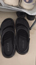 百丽户外两穿凉拖男夏季商场同款牛皮休闲沙滩凉鞋8GF01BL4 黑色 42 实拍图