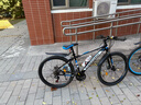 金武端自行车成人山地车公路赛车单车骑行变速超轻越野中学生初中青少年 顶配版-辐条轮-黑蓝色 26寸21速 实拍图