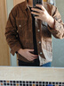 马登工装美式复古重磅帆布油蜡夹克男阿美咔叽修身上衣硬汉男士外套秋 杏树棕（不能水洗） 【外套男高级感痞帅】 2XL 实拍图