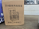 贾思德不锈钢筷子筒沥水架304筷笼厨房家用筷子架创意壁挂式双筒置物架 升级加厚两格+4钩 实拍图
