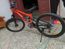 凤凰（Phoenix）上海凤凰软尾山地车自行车学生公路男变速双减震越野青少年赛车 钢架/辐条活力橘【双减震/全轴承】 24寸24速【适合身高138-168cm】 实拍图