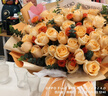 琐拉鲜花速递玫瑰花束求婚生日礼物送女友全国同城花店配送 52朵香槟玫瑰混搭花束 实拍图