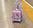 麦斯卡x迪士尼儿童行李箱冰雪奇缘艾莎女童拉杆箱旅行箱16英寸生日礼物 实拍图