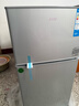 奥克斯小冰箱家用小型迷你冷藏冷冻两用出租房宿舍用节能省电寝室办公室电冰箱 【全国联保】56A176D银【节能省电】 实拍图