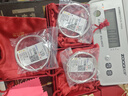 周六福（ZLF）纪念日送女友礼物S999足银开口手镯女祥纹莲花实心银饰镯子送生日 31.39g 实拍图