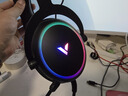 雷柏（Rapoo）VH300S有线头戴式电竞游戏耳机 虚拟7.1声道吃鸡利器适配三角洲行动 无畏契约吃鸡听声辨位 黑色  实拍图