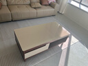 全友家居现代简约客厅家具小户型实木脚茶几长方形钢化玻璃茶桌小桌子 实拍图