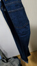 马登工装美式复古水洗丹宁牛仔裤直筒宽松阔腿裤日系休闲长裤子男秋 深蓝 31 实拍图