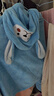 南极人（Nanjiren）婴儿童浴巾斗篷带帽比棉纱布吸水珊瑚绒浴巾宝宝洗澡浴袍披风包巾 实拍图