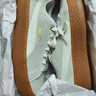 彪马（PUMA）【厚底鞋】复古增高松糕鞋女低帮休闲鞋 PLATFORM 366928 米白色-金色-04 38 实拍图