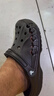 卡骆驰（CROCS）洞洞鞋贝雅男鞋女鞋轻便耐磨一脚蹬拖鞋休闲鞋|10126 黑色-001 39 (240mm) 实拍图