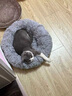 贝初众猫窝冬天冬季保暖狗窝猫床四季通用猫垫子冬天用猫咪窝网红猫窝 浅灰色 直径42cm【8斤内猫 5斤内狗】 实拍图