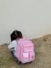星密途2026新款女书包小学生1-3-6一三六年级大容量护脊双肩包儿童书包 粉色升级配件+笔盒+手提包 1-2-3-4-5-6年级女孩幼儿园书包入升学儿童书包背包 实拍图