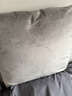京东京造棉花糖抱枕 超柔棉棉绒沙发床头客厅办公室腰靠枕垫 灰色45x45cm 实拍图