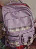派格威新款小学生书包女孩1-3-6年级9儿童初中生减负超轻便双肩包防泼水 大号紫色【礼品套装+补习袋】 实拍图