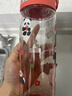 膳魔师（THERMOS）儿童水杯tritan便携塑料直饮杯小学生开学必备小熊猫水壶600ml红 实拍图