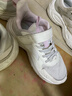 361°童鞋 儿童跑鞋25春秋男女童3-14岁缓震校园小白鞋 白35 实拍图