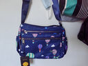 小安熊新款尼龙布包中年女包妈妈包帆布单肩包女士中老年人斜跨包大容量 蓝色气球 实拍图