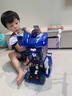qdrone For the Good Moments遥控汽车遥控车3-6-12岁赛车儿童玩具男孩生日礼物金刚变形机器人 50cm星际特警【手表/手柄/手势遥控+特技轮+大礼盒】 跑马灯+编程+喷雾6 实拍图