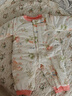 婧麒婴儿连体衣保暖秋冬夹棉冬季新生儿衣服宝宝150g加厚哈衣服 150g粉色花丛兔 59cm 实拍图