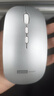 联想（Lenovo）无线鼠标无线静音蓝牙鼠标可充电轻薄便携笔记本电脑ipad平板安卓苹果手机通用无线商务办公鼠标 银色-双模版【左右静音按键】 无线蓝牙鼠标【Type-c充电/配充电线】 实拍图