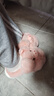 细细条（XIXITIAO）少女心可爱小猪棉拖鞋女冬季软底防滑亲子居家毛绒月子鞋 全包款少女粉 40-41 实拍图