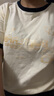真维斯（JEANSWEST）短袖t恤女夏季新款纯棉女装上衣服撞色宽松ins风小个子女生半袖衫 米藏青 蝴蝶秘境橙 M 实拍图