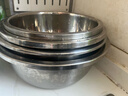 炊大皇 不锈钢盆筛五件套304钢加大加厚洗菜盆沥水和面盆沙拉拌菜调料盆 实拍图