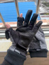 马田专业摄影手套单反微单相机触屏加厚保暖男女冬加绒防寒防风露指半指耐磨骑行运动户外开车防滑手套 二代大码 实拍图