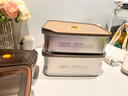 COOKSS保鲜盒带盖食品级不锈钢冰箱上班族饭盒餐盒密封盒长方形盒子两个 实拍图