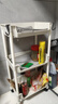 京东物流 书架推车式置物架移动落地储物架简易多层收纳架 3层 【带轮】容量升级 【稳固不晃】 实拍图