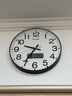 康巴丝（Compas）挂钟客厅石英钟表挂墙2024年新款时钟 3439A 日历款黑色 41cm 实拍图