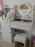 众淘梳妆台小户型化妆桌小型化妆台化妆桌卧室化妆梳妆台卧室 加长LED灯两柜一抽+凳子100cm 实拍图