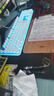 惠普（HP）K10F机械手感键盘 高颜值渐变蓝发光键盘  游戏办公通用有线键盘  舒适耐磨金属面板  26键无冲 实拍图