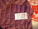 鸭鸭（YAYA）佟丽娅同款轻薄羽绒服女短款韩版休闲保暖羽绒内胆轻便排骨外套男 格调紫色 XL 实拍图
