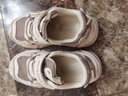 牧童学步鞋男春秋小童闪灯机能鞋女童轻便软底宝宝鞋 燕麦咖/网面 28 实拍图