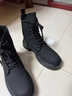 鹿与诗说马丁靴男款英伦风黑色高帮皮鞋中帮机车靴子男生增高加绒保暖皮靴 哑光8孔 厚底增高4.5cm 42 实拍图