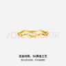 周六福5G工艺波纹戒黄金戒指女生日礼物计价AW015681 12号 约0.64g 实拍图