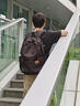 吉普双肩包男大容量休闲背包女高中大学生书包轻便通勤电脑包旅行包 黑色【35L大容量+多隔层】 实拍图