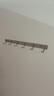 不锈钢连排挂钩厨房墙壁排钩浴室挂衣架可打孔强力承重一排钩 6钩-1个装 1个装 实拍图
