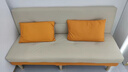 沙发小户型出租屋折叠两用沙发床客厅多功能新款公寓卧室小沙发 米白拼橙色【免洗猫爪皮】 单人位 1.2m 实拍图