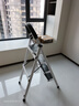 熊居 梯子家用折叠室内楼梯人字梯多功能加厚碳钢步梯爬梯便携 升级安全卡扣*白色四步梯 实拍图