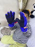 牧萌儿童手套滑雪手套男童骑行防水小孩玩雪卡通保暖手套 宝蓝色 M 实拍图