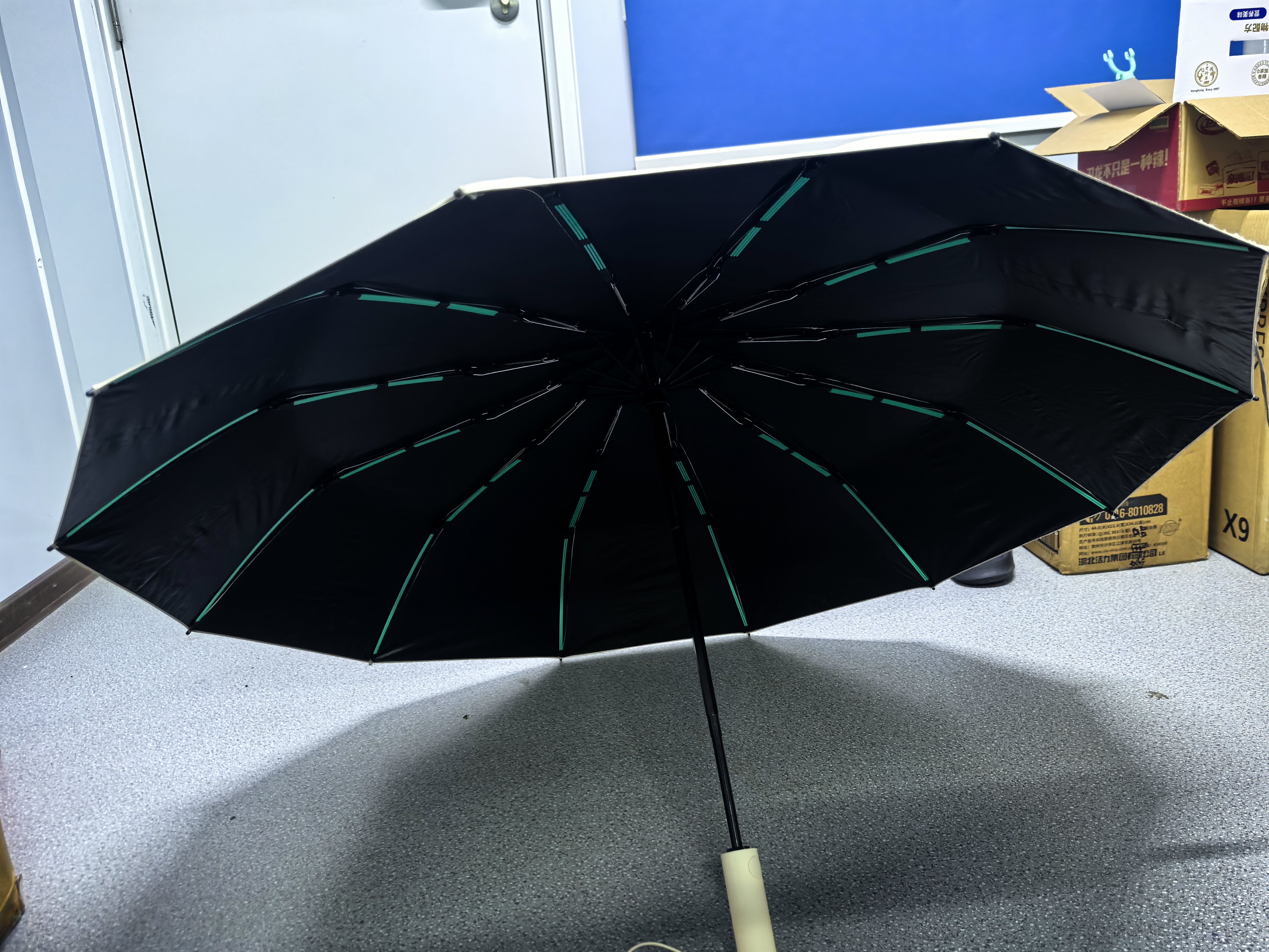 小米同款全自动雨伞大号加固伞女晴雨两用遮阳抗风防晒太阳伞男折叠 【224骨】加固自动伞-米白 实拍图