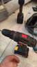 工业级超大功率手电钻锂电双速充电钻冲击钻家用多功能电动螺丝刀 加强款双速79980盒装2电批头 大容量电池-大功率电机 实拍图