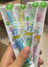 oralcare日本儿童牙刷0-1-2-3-6-12岁软毛中毛乳牙齿科级训练小头超细婴儿 更划算-中毛短柄（0-6自刷） 4支 颜色随机可备注 实拍图