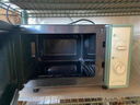 美的（Midea）小滋味微波炉家用小型 复古旋钮薄荷曼波风 一级能效平板变频轻音预制菜加热M1G1 实拍图
