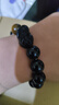 中国黄金招财貔貅手链男黑曜石手串男生日礼物送男友心经护身符周年纪念日 招财貔貅心经黑曜石手串-14mm 实拍图