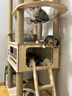 【京东物流】皇胖子猫爬架猫窝一体太空舱别墅猫玩具猫抓板用品 K6102大猫双舱高165cm 实拍图