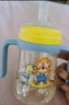皇宠儿童水杯PPSU材质学饮杯宝宝学饮杯直饮喝水喝奶杯子婴儿奶瓶 【微V阀】黄 330ml PPSU 实拍图